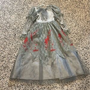 Gray zombie princess costume